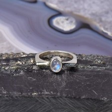 Mondstein Ring, 925er Silber