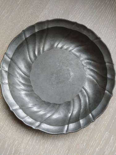 Grosser schwerer zinkteller - schwerer,
