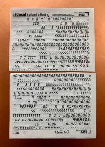 Letraset 4423 24 - letraset,