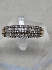 Cluster-Diamantring 9 kt Gold