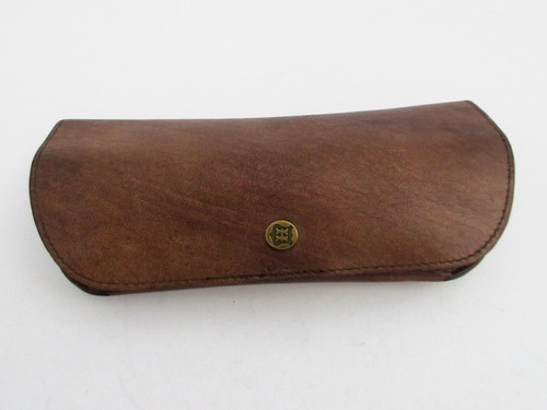 Brillen etui vollleder braun - vollleder,