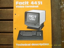 Video Terminal Facit 4431 , VT52 - DEC VT100 Technical Manual 1984 , sehr gut !