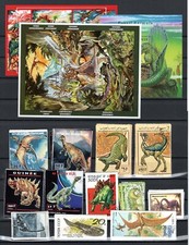 Schöne Sammlung Prähistorische Tiere ( Dinosaurier )  Gestempelt und Postfrisch.