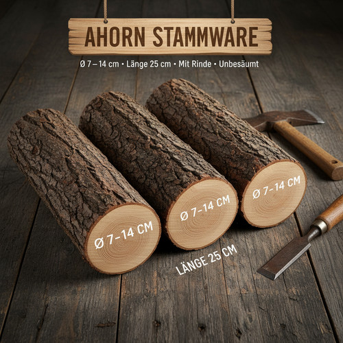 Ahorn stammware drechselholz - stammware,