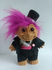 Tolle alte Spielfigur Troll Zwerg Kobold Gnom Bräutigam, Smoking, Frack groß