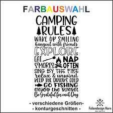 Aufkleber Wohnwagen Camping