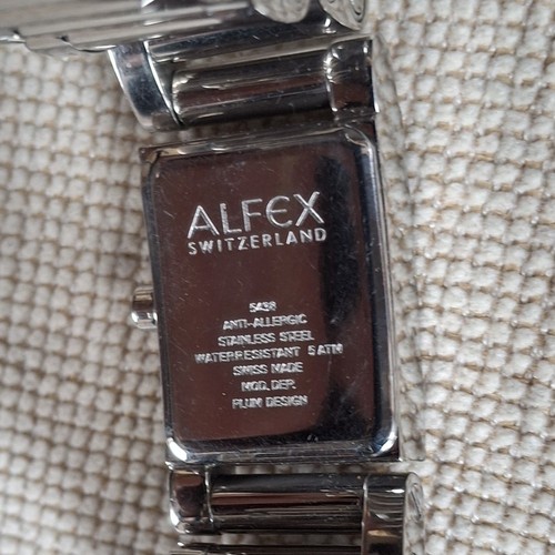 Alfex damenuhr silver square - alfex,
