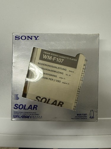 Sony walkman solar - solar, wm-f107