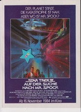 STAR TREK III - Auf der Suche nach Mr. Spock -  Original-Werbung 1984