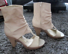 peep toe römer sandaletten MARC Sommerstiefel CHUCKY creme weiß echt Leder 36