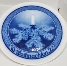 Durch Dornen zum Licht 1922 Weihnachtsteller Rosenthal Porzellan von F.Nicolai 