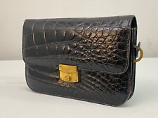 CELINE? Paris Bag Clutch Purse Handtasche Croco Krokodil Leder Alligator vintage