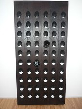 ORIGINAL Sekt Rätselständer mit Branding + handgefertigte Beizung: Rio Palisander