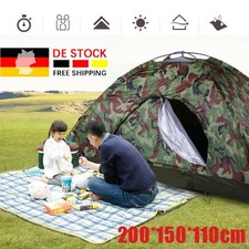 Wurfzelt 2/3 Personen Zelt UV-Schutz Campingzelt Sekundenzelt Trekkingzelt Zelte