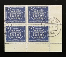 BRD 398, Vollstempel, Ecke 4