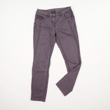 CECIL New York Damen Jeans Hose Gr. 28 lila-grau Mid Waist 5 Pocket Stretch gekü