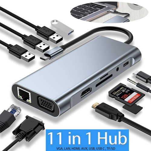 Usb hub 1 adapter lan - usb-c, 11-in-1