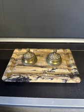 (ORL5) Antik Tintenfass Büro IN Marmor Zeit Napoleon III Deco Loft