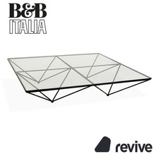 B&B Italia Alanda Glas Couchtisch Schwarz