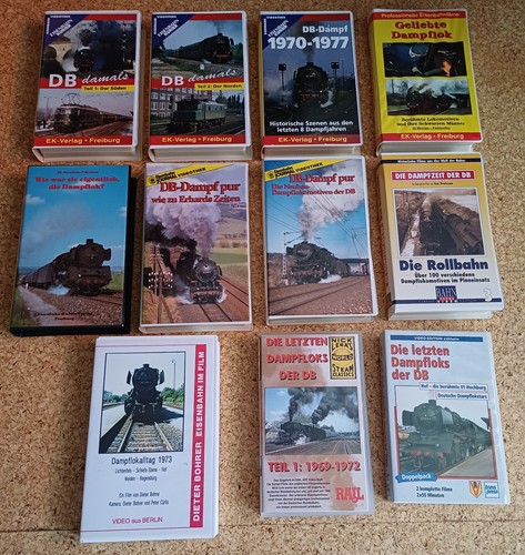 Vhs konvolut dampflokzeit - vhs,