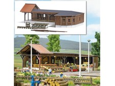 Busch 1676 Sägewerk mit viel