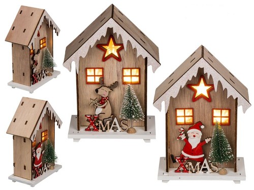Holz winterhaus xmas stück - holz-winterhaus,
