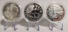 Perth Mint 3x 1Oz Black Flag Serie Berüchtigte Piratenschiffen 2021-2023