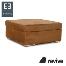 Ewald Schillig Stoff Hocker Braun