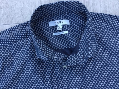 Smog herrenhemd slim fit - herrenhemd, gr.l