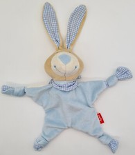Sigikid Schmusetuch Hase Häschen blau Schnuffeltuch waschbar Kinder Baby Plüsch
