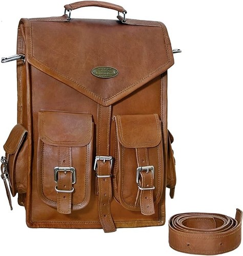 Vintage echt leder - leder, tasche