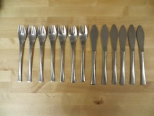 AMC Elypsis Besteck 13 Teile 6 Messer + 7 Gabel cromargan