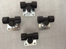 Möbel- Rollen 20 mm Mini 4 Stück Superflach  25-30 Kg pro Doppelrolle 360 Grad