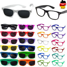Neu Sonnenbrille 80er Nerd Schwarz Style Brille Retro Brillen UV 400 Hip