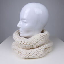 JOHNSTON’S OF ELGIN Schal Scarf Grobstrick Knit Kaschmir Cashmere Offwhite 