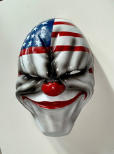 Große alte Horror CLOWN MASKE USA Payday 2 Dallas handbemalt DekoWandbild Grusel