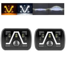 2x LED Scheinwerfer Tagfahrlicht Fernlicht E9 für Toyota Hilux MR2 Celica Supra