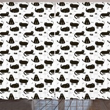 Katzen Rustikale Gardine