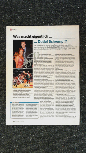 Autogramm detlef schrempf - autogramm,