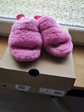 Ugg Uggs Damen Fluffy Hausschuhe Schuhe Latschen 39 Pink Rosa Plüsch Liebhaber 