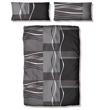 My Home KELIAN Grau Gr. 135 x 200 cm 2-teilig Bettwäsche Linon UVP:35,99€ (4058)