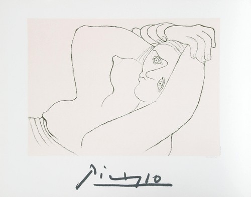 Pablo picasso femme couchee - pablo,