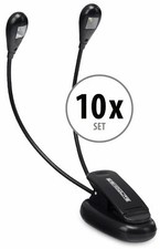 10x Doppel Notenpultleuchte