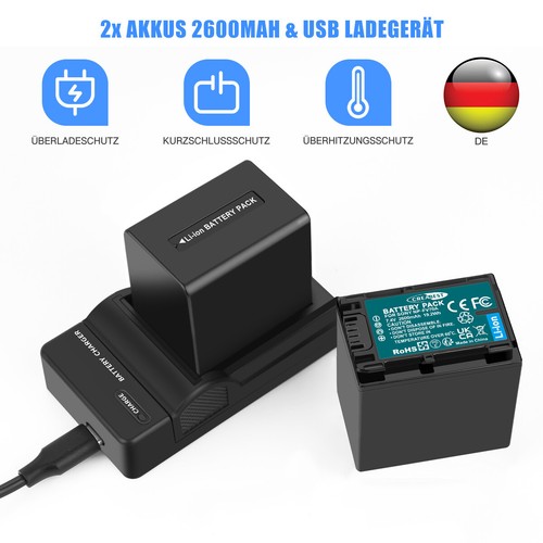Fv70 akku usb - 7.4v, np-fv70