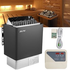 9kW Elektrische Saunaofen mit Digitalsteuerung für 9-13m³ Spa Wandmontage Saunen