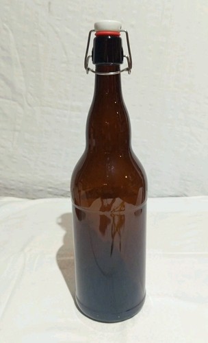 Bügelflasche glas braun - bügelflasche, 2