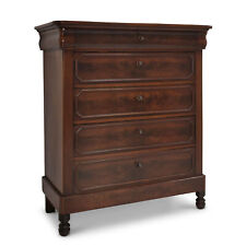 ANTIK! Schubladenkommode restauriert Mahagoni Louis Philippe 1880 schmal + hoch