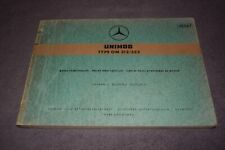 Ersatzteilliste Ersatzteilekatalog Unimog Motor OM 312 / OM 352 sehr gut