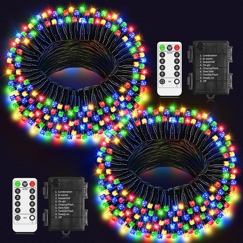 Led lichterkette außen 2x100 - led,