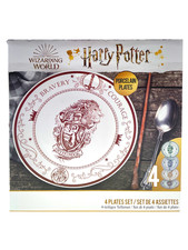 Harry Potter 4- teiliges Teller Set / Wappen der Häuser